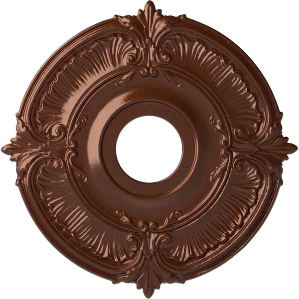 Ekena Millwork Attica Ceiling Medallion (Fits Canopies up to 5"), Hand-Painted Copper Penny, 18"OD x 4"ID x 5/8"P CM18ATCPS - main